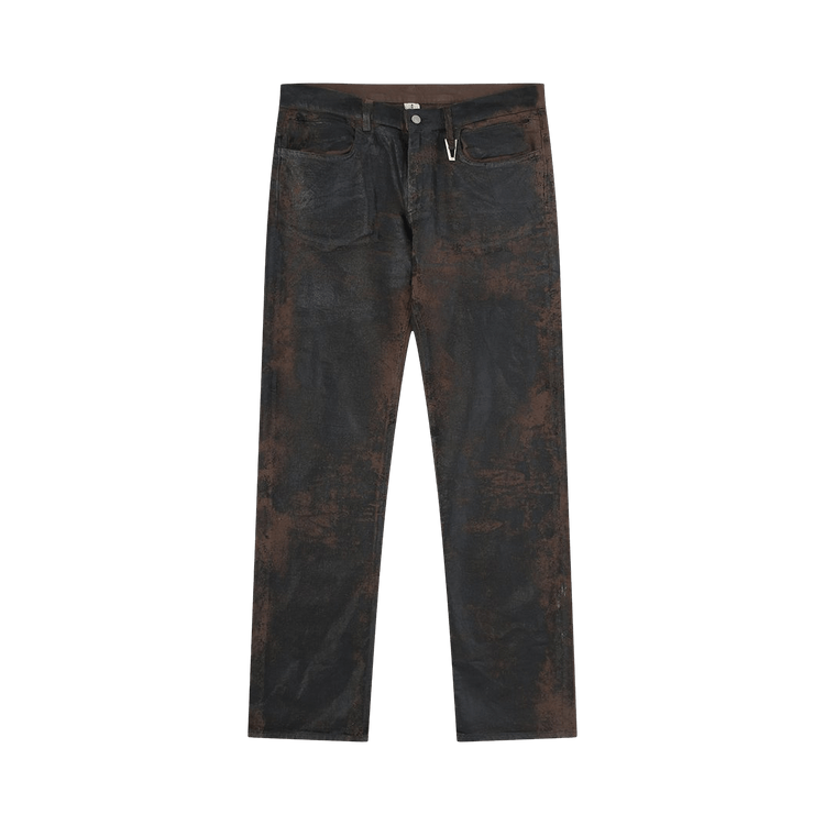 1017 ALYX 9SM Treated Denim Jeans "Dark Brown"