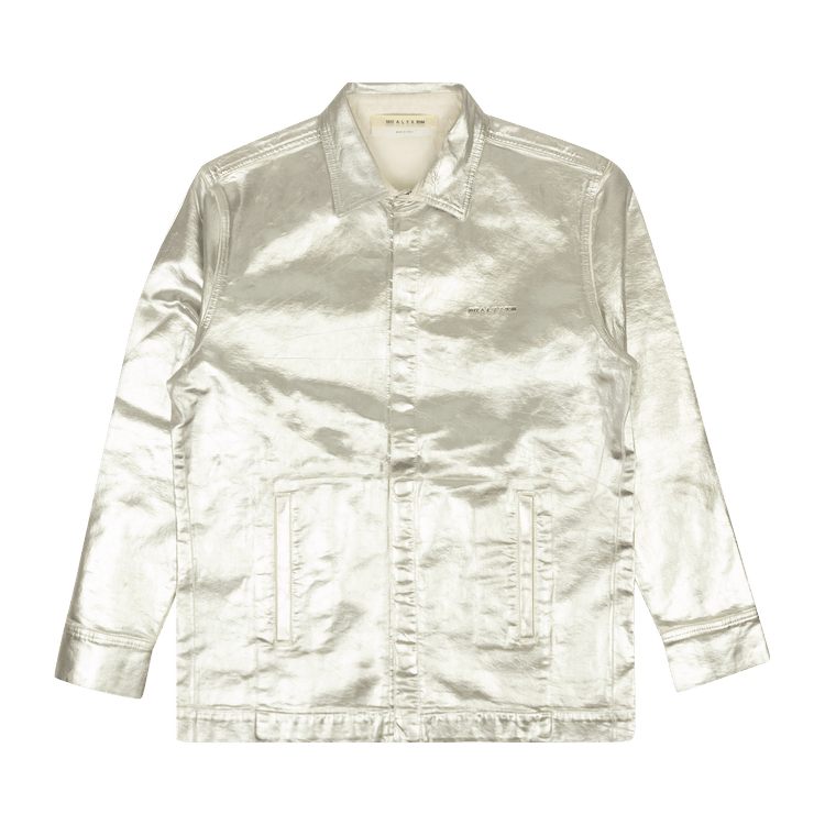 1017 ALYX 9SM Foil Denim Shirt "Silver"