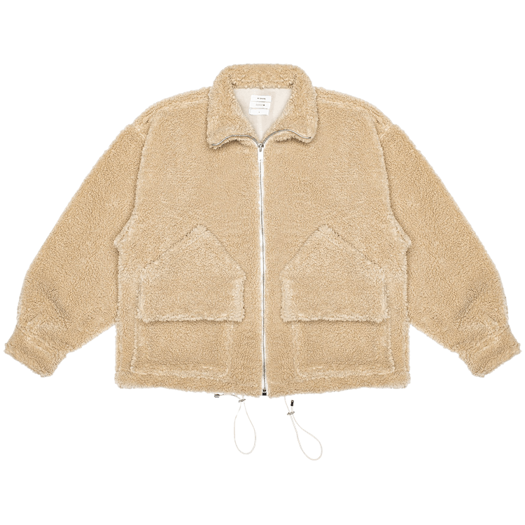 Mr. Saturday Zip-Up Sherpa "Beige"