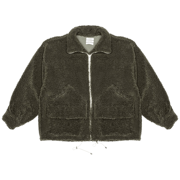 Mr. Saturday Zip-Up Sherpa "Olive"