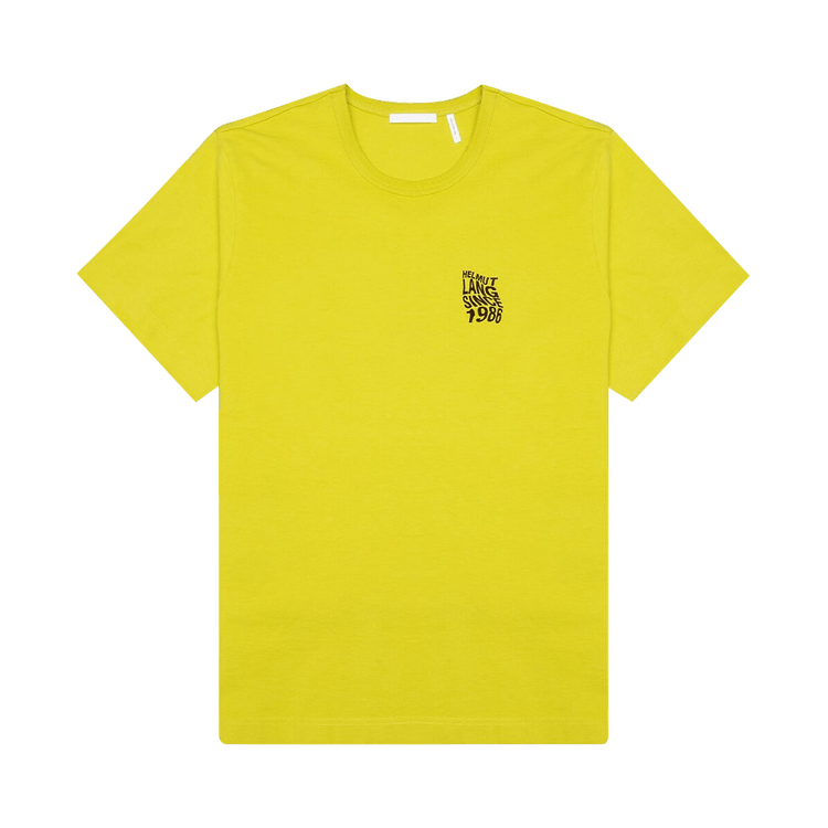 Helmut Lang Warp Short-Sleeve Tee "Bold Lime"