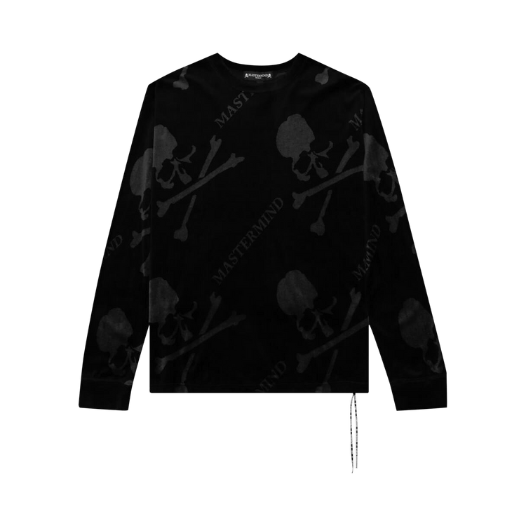 Mastermind World Velour All Over Tee "Black/Charcoal"