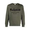 Alexander McQueen Graffiti Sweatshirt "Khaki/Black"