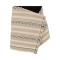 Saint Laurent Striped Wrap Wool Skirt "Beige"