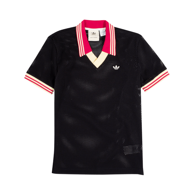 adidas x Wales Bonner Mesh Polo "Black"