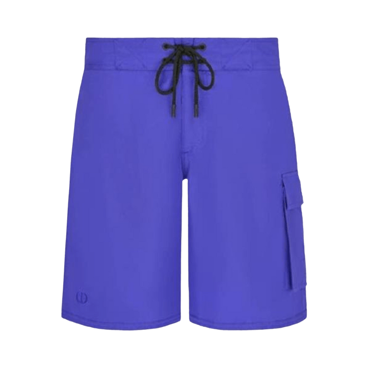 Dior Board Shorts With Logo At Hem "Blue"