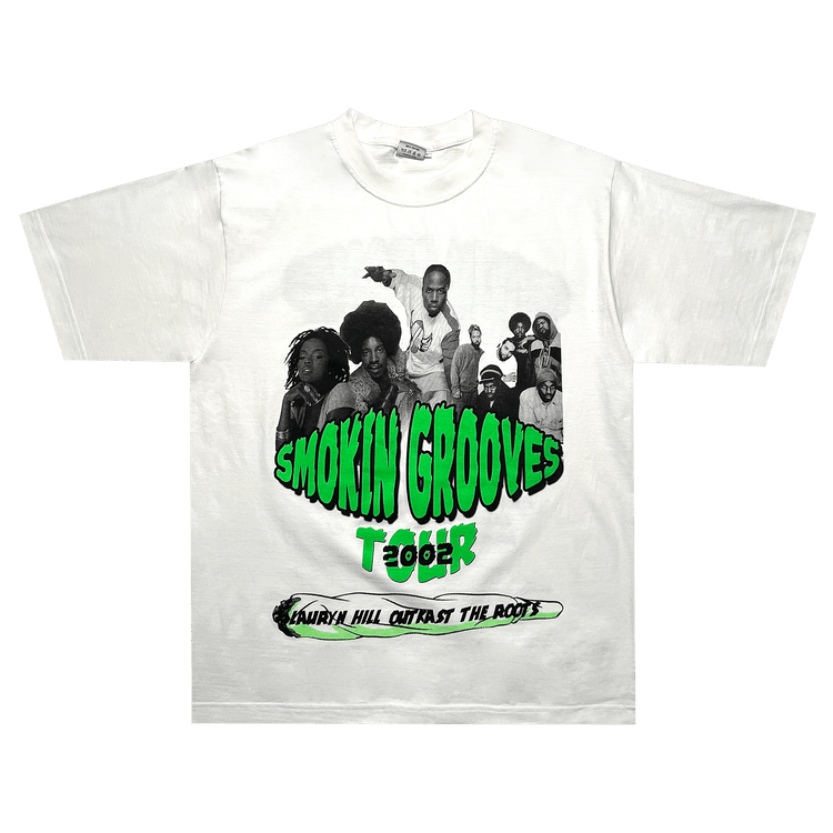 Pre-Owned Music 2002 Smokin' Grooves Tour Tee 'White'
