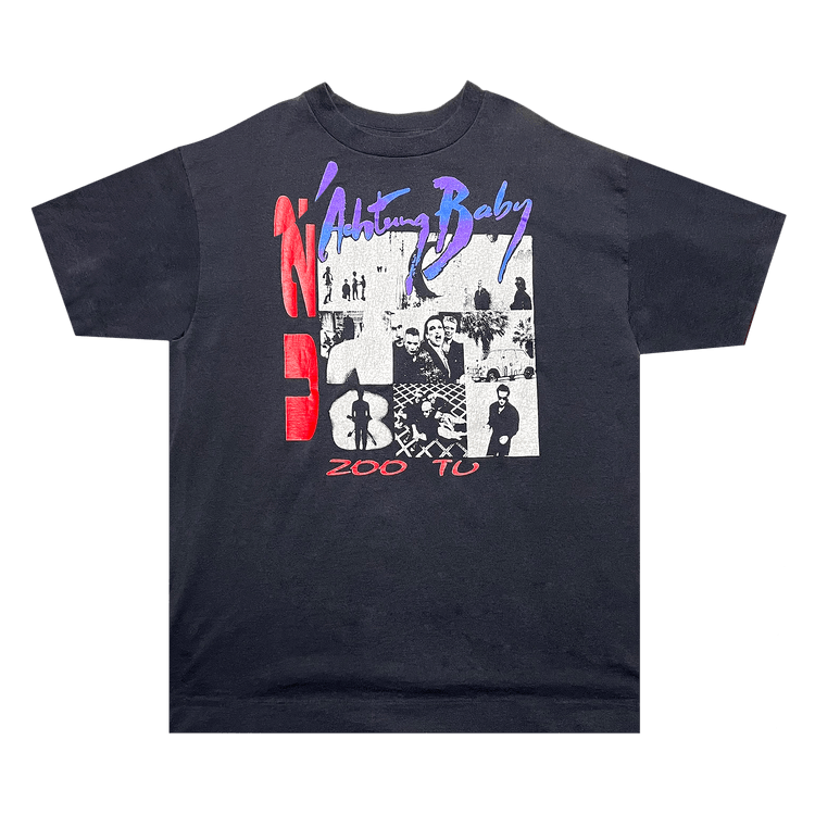 Vintage U2 Zoo TV Tour Tee "Black"
