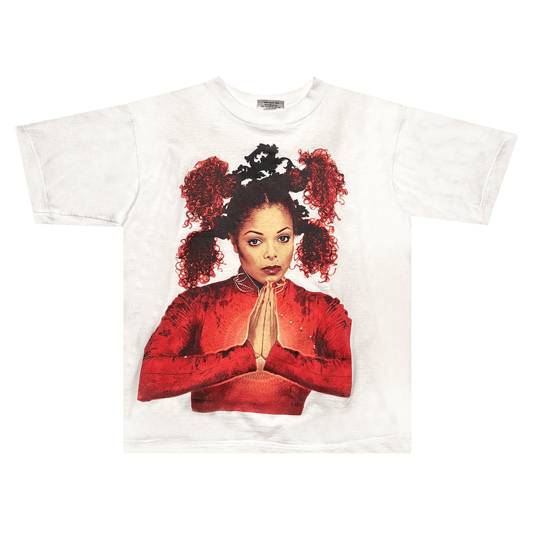 Vintage Janet Jackson The Velvet Rope Tour Tee "White"