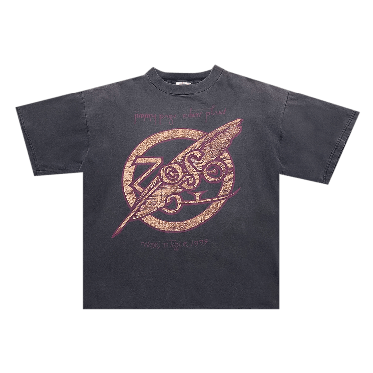 Vintage Page/Plant Zoso Reunion Tour Tee "Faded Black"