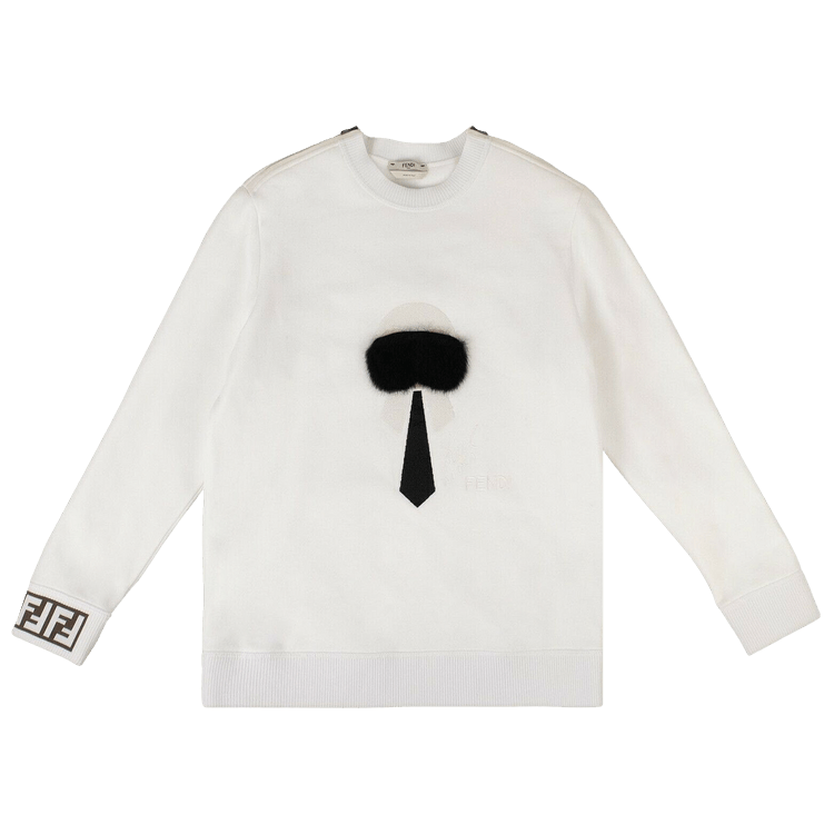 Fendi x Karl Lagerfield Karl Monster Sweatshirt "White"