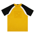 Fendi FF Print Short-Sleeve T-shirt "Yellow/Black"