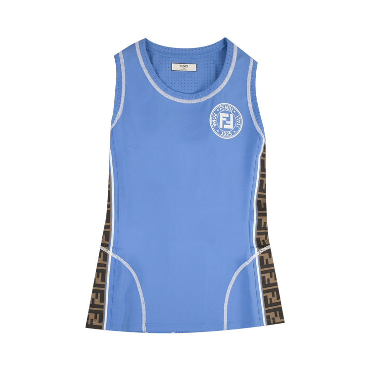 Fendi FF Motif Tank Top "Antigua Blue/Tobacco"