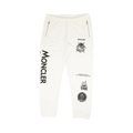 Moncler Logo Sweatpants "White/Black"