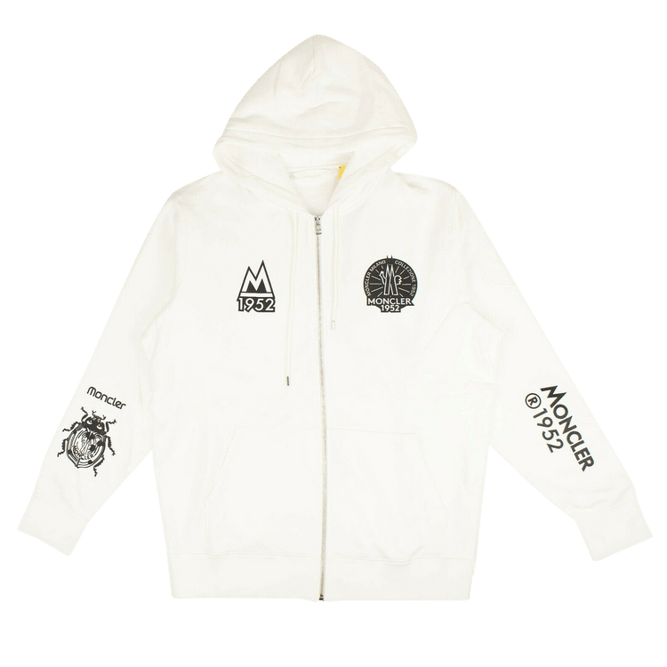 Moncler 1952 Zip Up Sweatshirt "White"