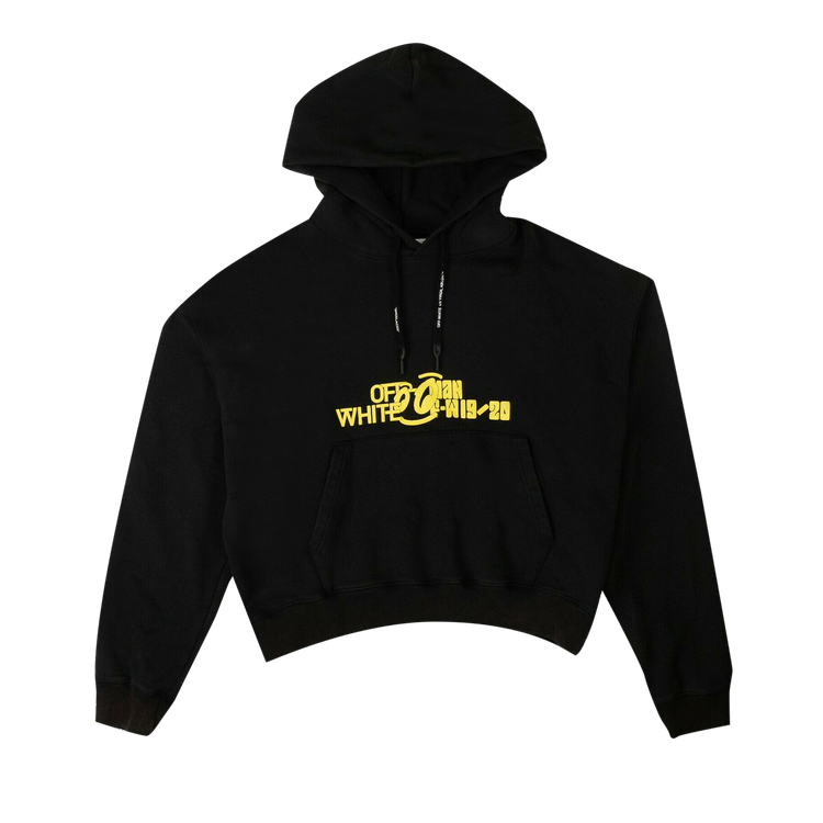 Off-White Graphic Print Hoodie "Black"