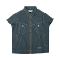 Off-White Denim Zip Up Shirt "Blue"