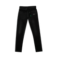 Off-White Front Zip Belted Jeans "Black"