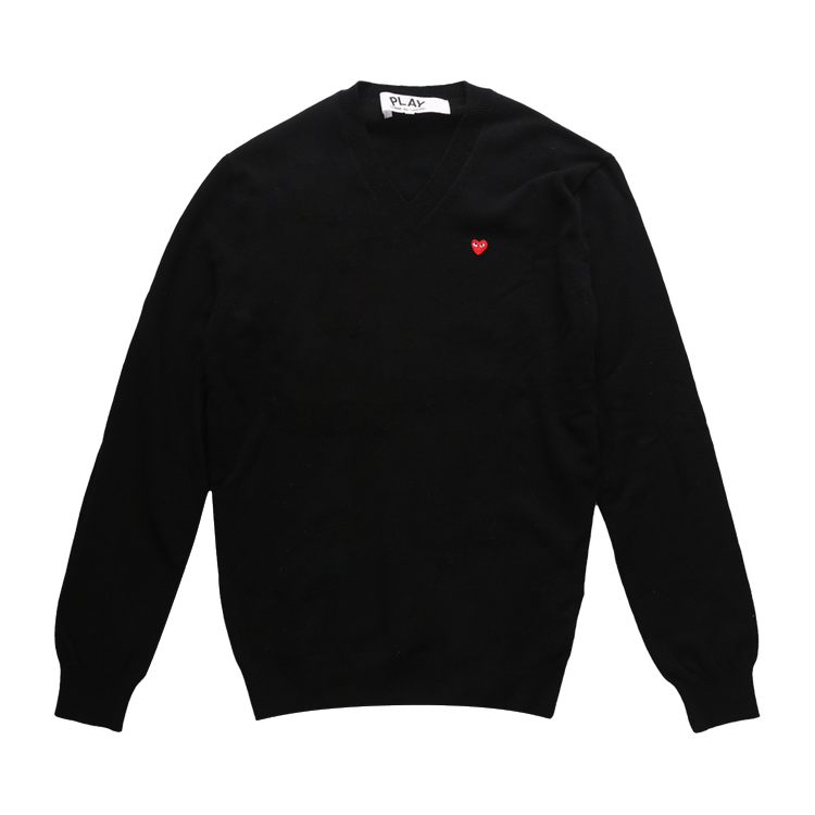 Comme des Garçons PLAY V-Neck Sweater "Black"