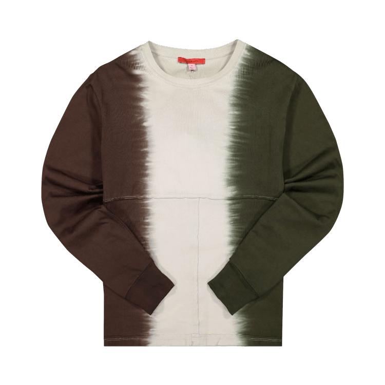 Eckhaus Latta Lapped Long-Sleeve Tee "Tri-Color Dark"