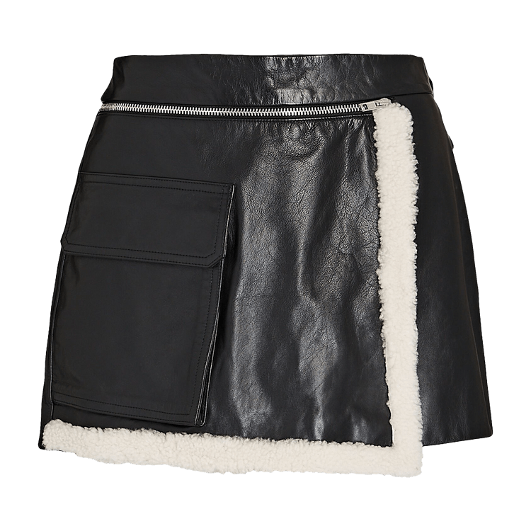 Helmut Lang Leather Skort "Black"