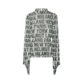 Helmut Lang Jersey Print Mockneck "Winter White"