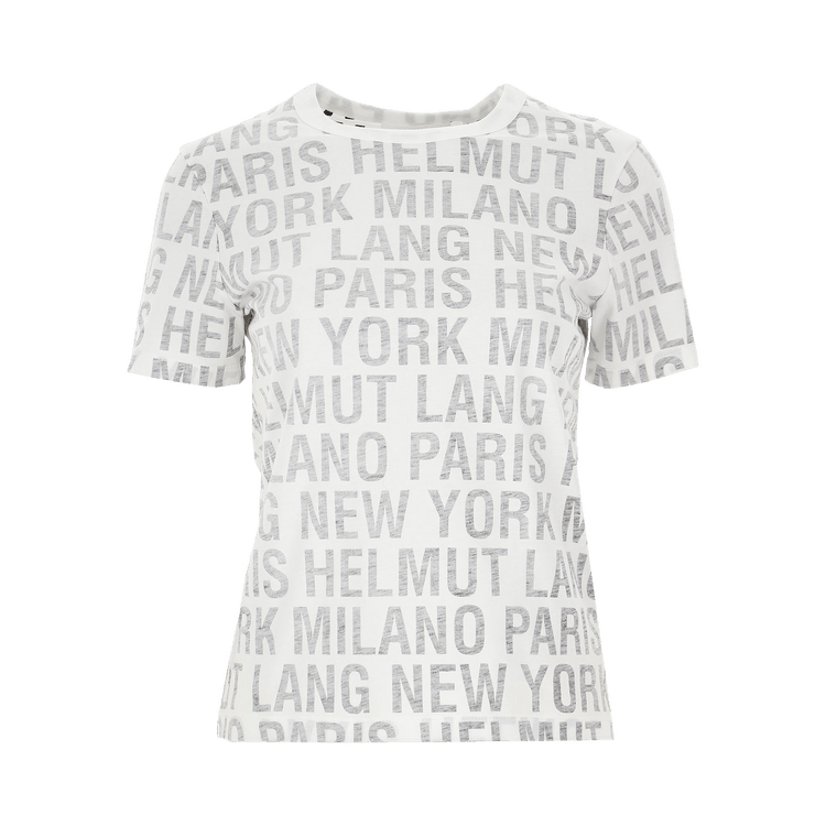 Helmut Lang Allover Print Top "White"