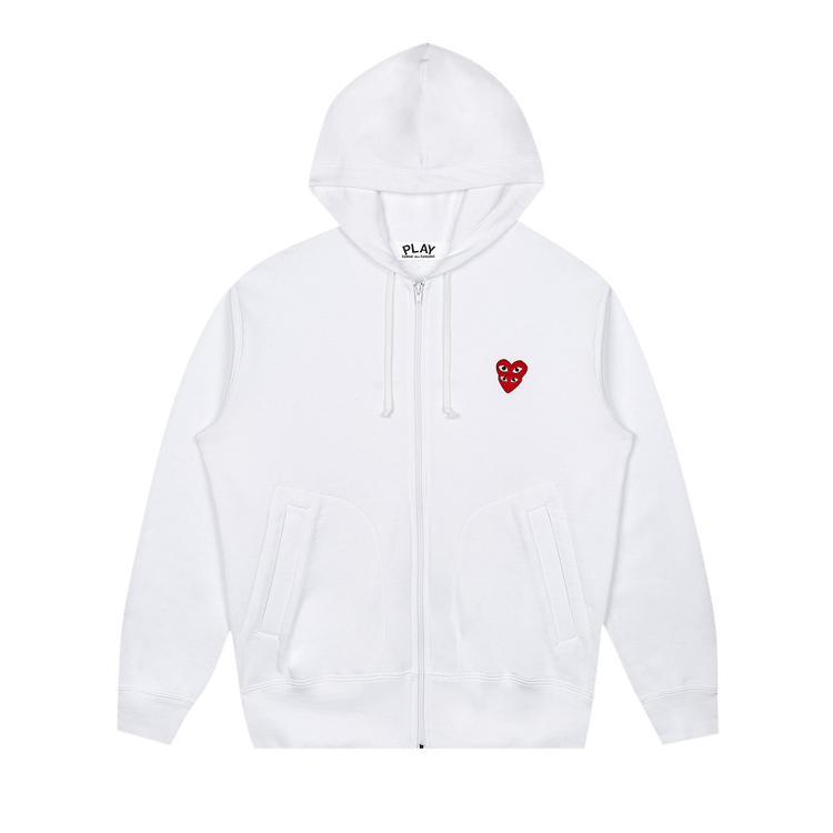 Comme des Garçons PLAY Zip Hoodie "White"