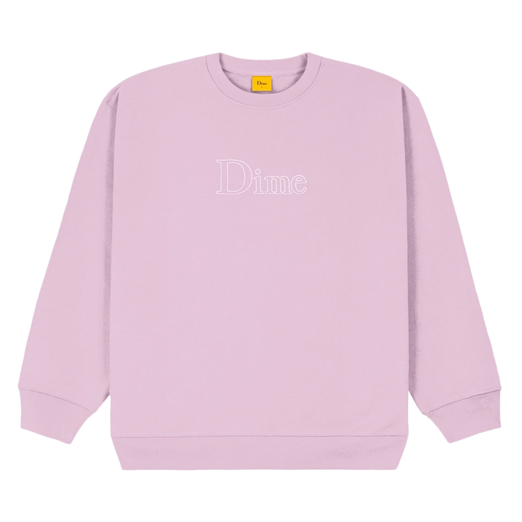 Dime Classic Outline Crewneck "Lavender Frost"