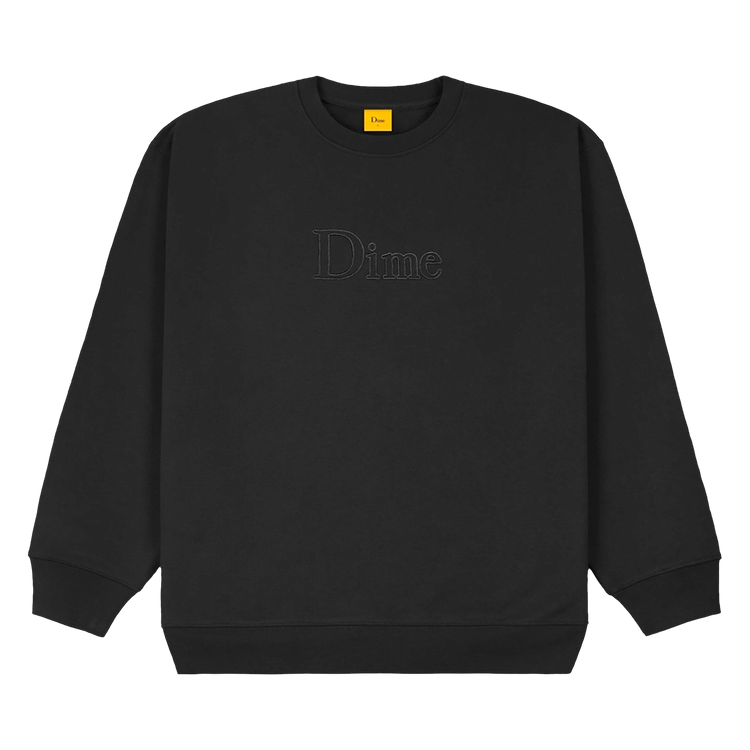 Dime Classic Outline Crewneck "Black"