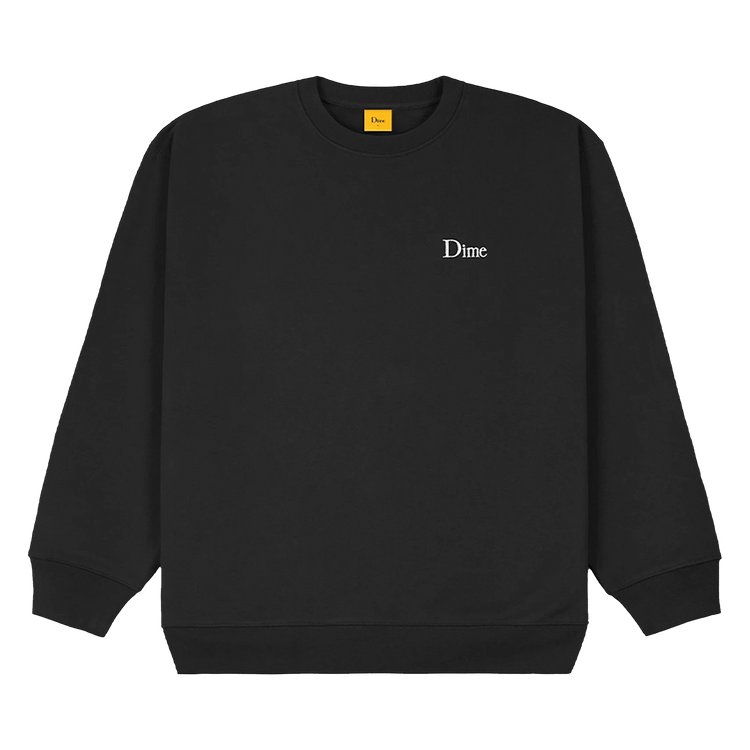 Dime Classic Small Logo Crewneck "Black"