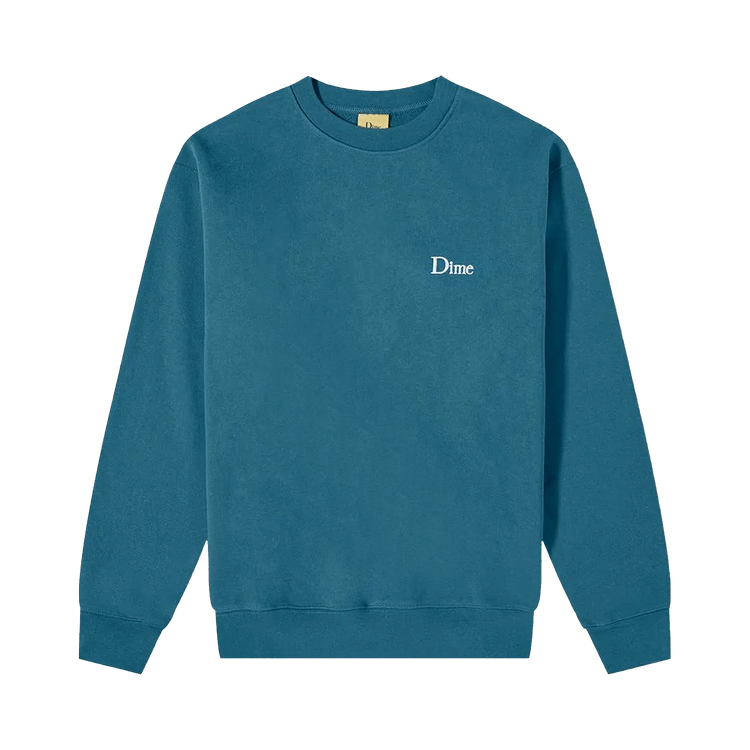 Dime Classic Small Logo Crewneck "Real Teal"