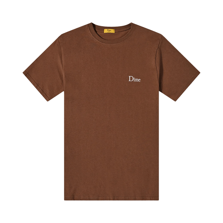 Dime Classic Small Logo T-shirt "Stray Brown"