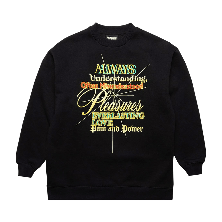 Pleasures Faith Crewneck Sweatshirt "Black"