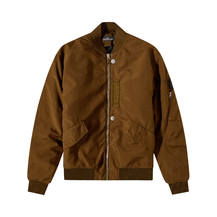 Stone Island Shadow Project Hollowcore Poly Light Bomber Jacket "Tabacco"