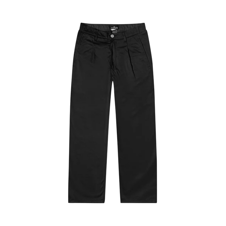 Stone Island Shadow Project Cotton Satin Straight Chino Pants "Black"