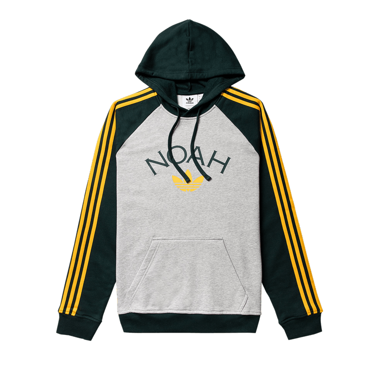 adidas x Noah 3S Hoody "Medium Grey Heather/Green Night"