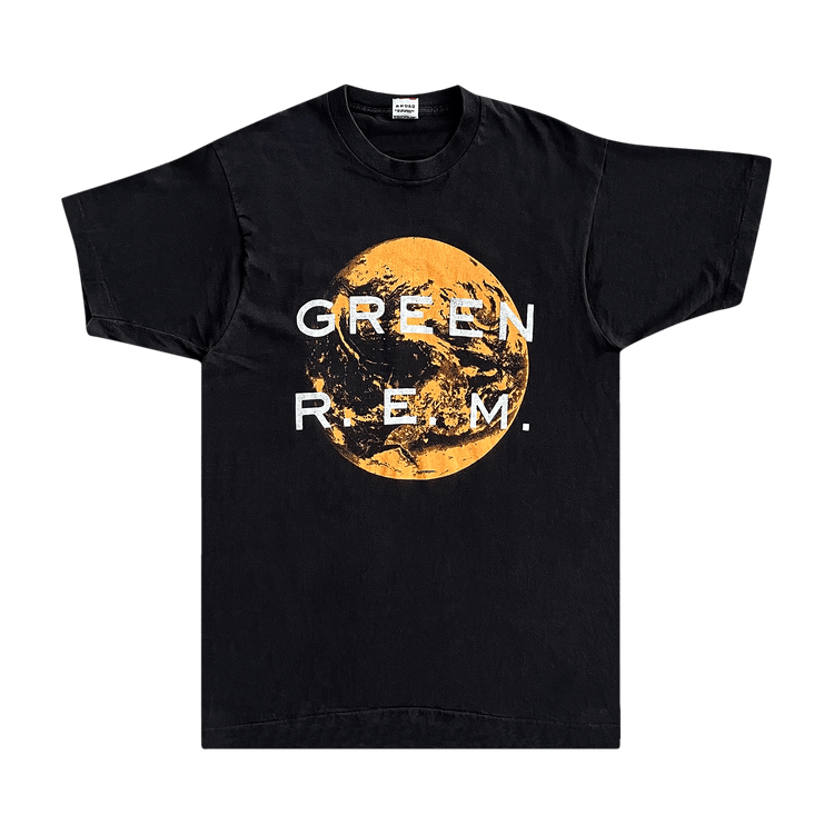 Vintage R.E.M. Green Tee "Black"