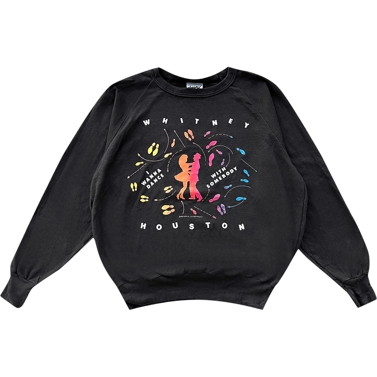 Vintage Whitney Houston World Tour Long-Sleeve "Black"