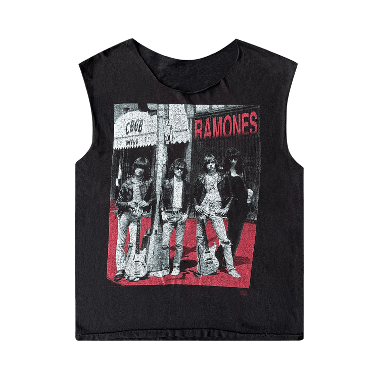 Vintage The Ramones Cut-Off Tee "Black"