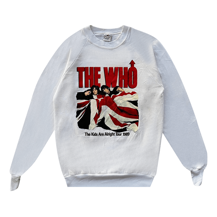 Vintage The Who The Kids Are Alright Tour Sweatshirt "White"
