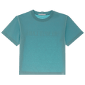 Helmut Lang Logo Crop Tee "Pool"