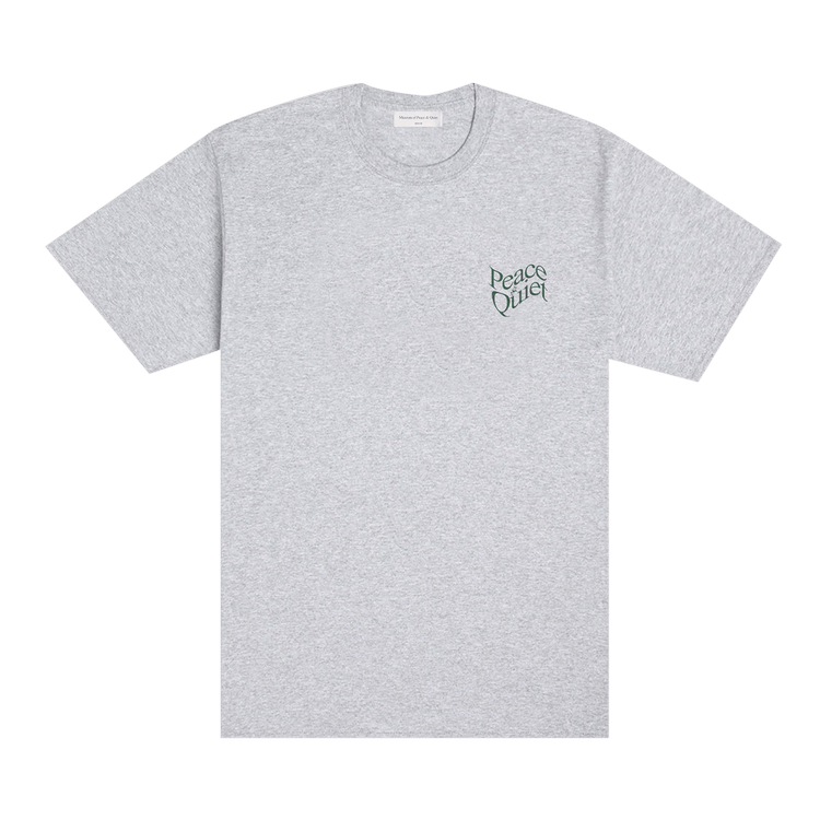 Museum of Peace & Quiet Warped Wordmark T-Shirt "Heather Grey"