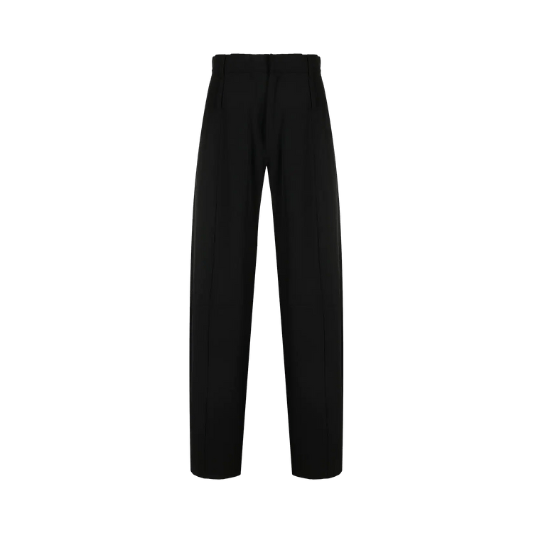 Ambush High Waist Tapered Wool Pants "Jet Black"