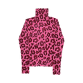 Ambush Leopard Jersey Turtleneck "Pink"