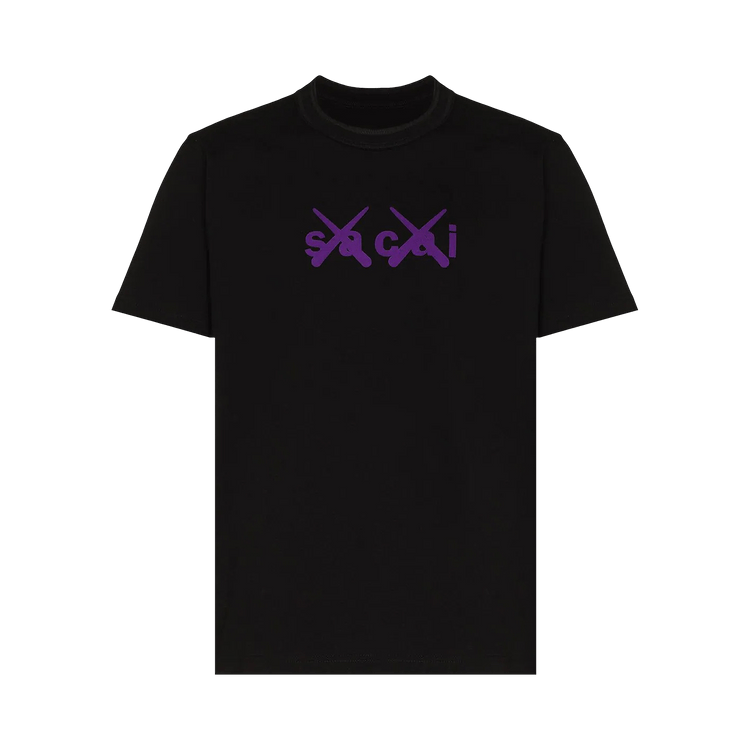 Sacai x Kaws Flock Print T-Shirt "White/Red"