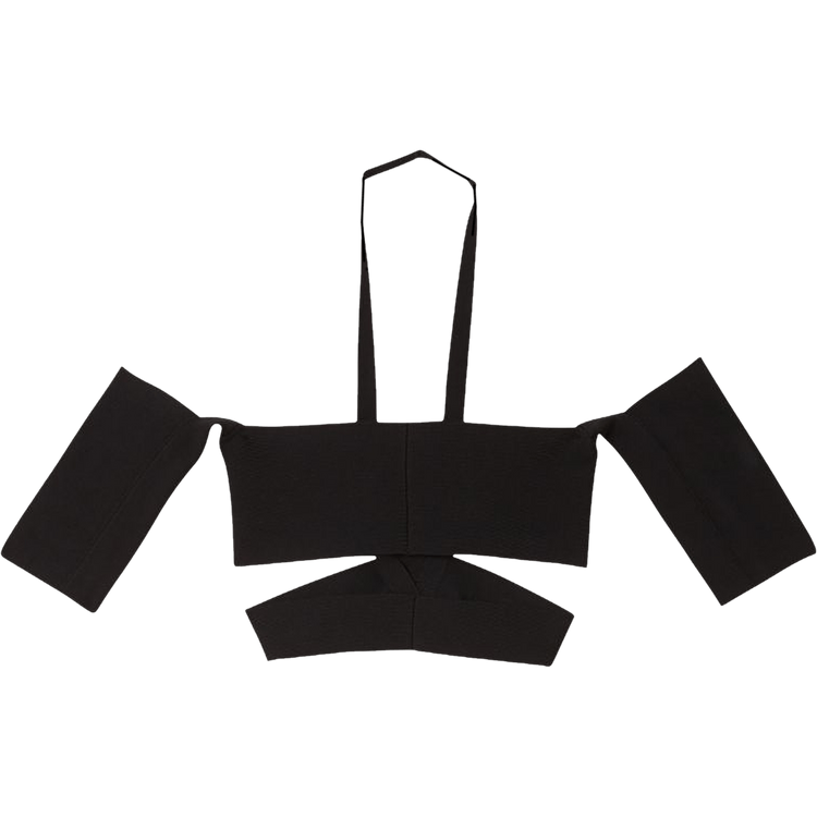 Ambush Off Shoulder Knit Top "Black"