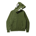 BAPE 2nd Ape Full Zip Hoodie "Olive"