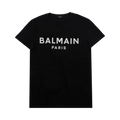 Balmain Logo Print T-Shirt "Black/White"