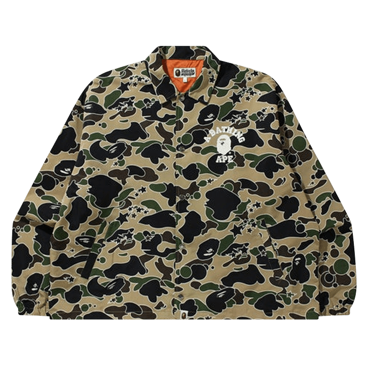 BAPE Sta Camo Relaxed Coach Jacket "Yellow"